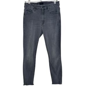 Mother Denim Women's High Waisted Looker Ankle Fray Lighting Up Lanterns,Size 28